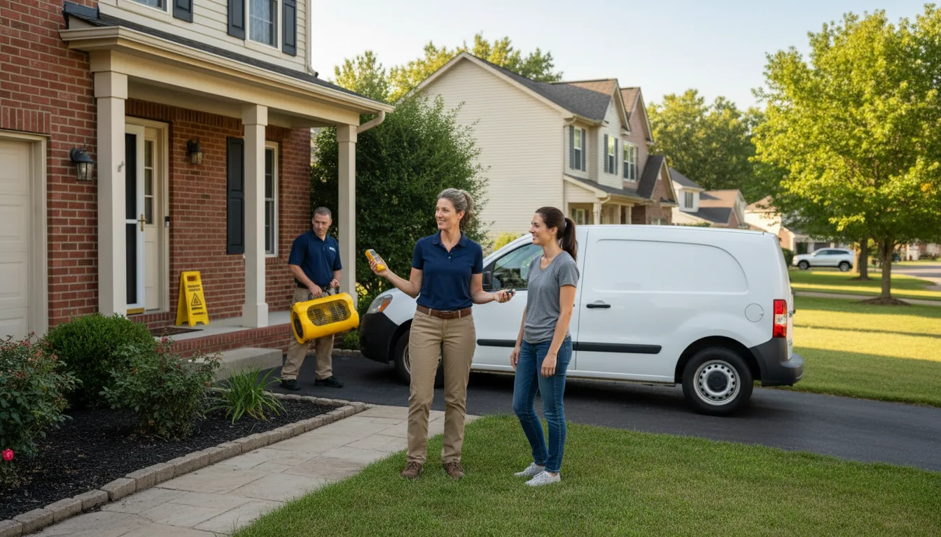 Water restoration image for Dehumidification And Cleanup Services in Castile, NY